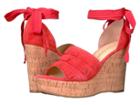 Ivanka Trump Zabre (medium Red Fh Kid Suede) Women's Wedge Shoes