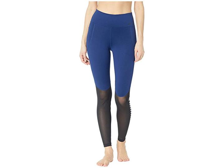 Nike One Sport Distort Graphic 7/8 Tight (blue Void/black/black) Women's Casual Pants