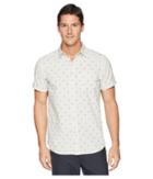 The North Face Short Sleeve Bay Trail Jacquard Shirt (vintage White Heather/tent Clip Dot) Men's Short Sleeve Button Up