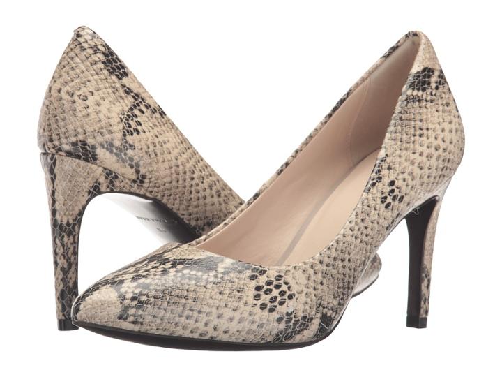 Cole Haan Amelia Grand Pump 85mm (roccia Snake Print) Women's Shoes