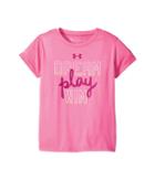 Under Armour Kids Dream Play Win Short Sleeve (little Kids) (pink Punk) Girl's Clothing