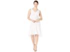 Taylor V-neck Sleeveless Lace Dress (ivory) Women's Dress
