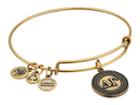 Alex And Ani Delta Gamma Charm Bangle (rafaelian Gold Finish) Bracelet
