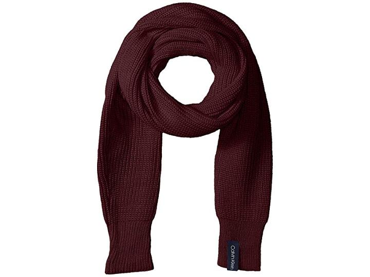 Calvin Klein Sleeve Scarf (dark Cranberry) Scarves