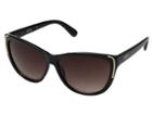 Kenneth Cole Reaction Kc1253 (shiny Black/gradient Smoke) Fashion Sunglasses