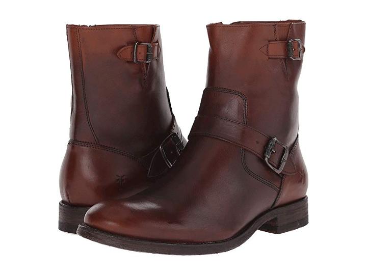 Frye Jacob Engineer (redwood Antiqued Full Grain) Cowboy Boots