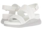 Cole Haan 2.zerogrand Slide Sandal (chalk Leather/vapor Grey) Women's Sandals