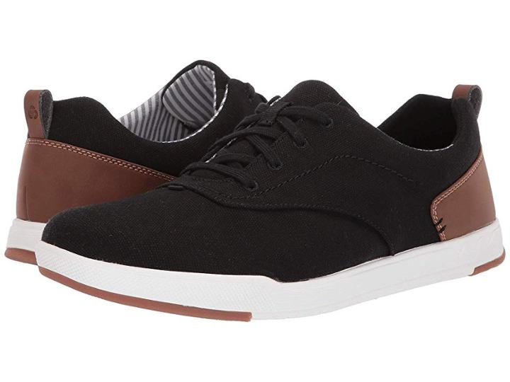 Clarks Step Isle Crew (black Canvas) Men's Shoes