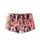 Nike Kids Dry Tempo Print Running Short (little Kids/big Kids) (hot Punch/hot Punch/bleached Aqua) Girl's Shorts