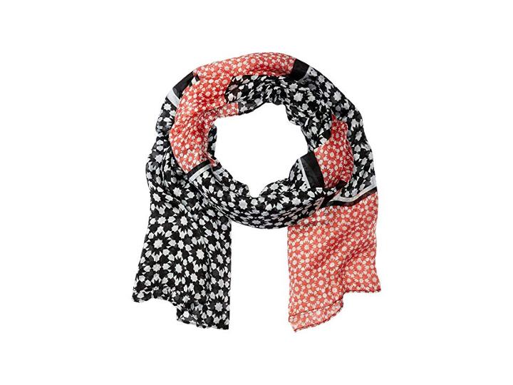 Lauren Ralph Lauren Cameron Silk Scarf (jet/red) Scarves