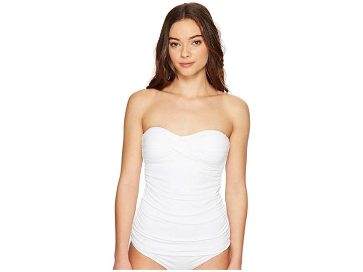 Tommy Bahama Pearl Twist-front Bandini (white) Women's Swimwear