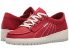 Mephisto Lady (red Nubuck/white) Women's Lace Up Casual Shoes