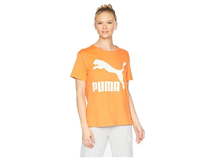 Puma Classics Logo Tee (firecracker) Women's T Shirt