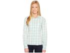 The North Face Long Sleeve Sunblocker Shirt (agate Green Plaid (prior Season)) Women's Long Sleeve Button Up