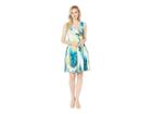 Taylor Sleeveless Tie-dye Print V-neck Dress (ivory/gold Multi) Women's Dress