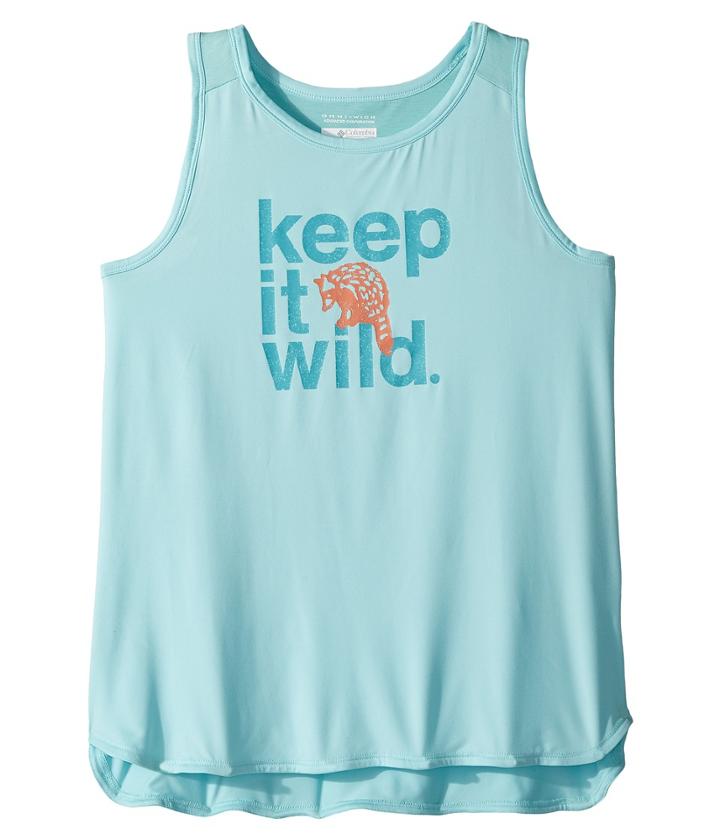 Columbia Kids Outdoor Elements Tank Top (little Kids/big Kids) (candy Mint Wild Graphic) Girl's Sleeveless