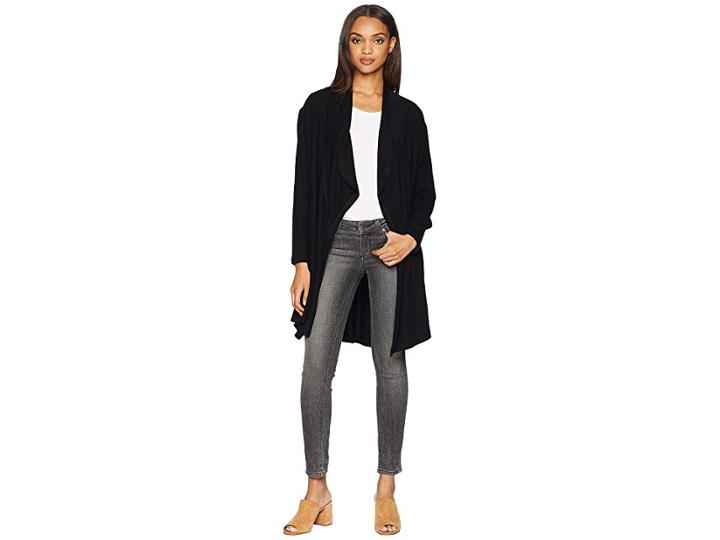 Lna Brushed Diverge Cardigan (black) Women's Sweater