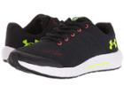 Under Armour Kids Ua Bps Pursuit (little Kid) (black/white/high-vis Yellow) Boys Shoes