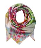 Echo Design Painted Tulip Silk Square Scarf (coral) Scarves