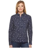 Nydj Linen/cotton Shirt (french Market Floral) Women's Clothing
