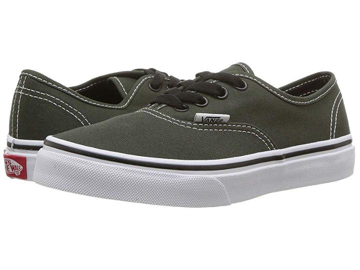 Vans Kids Authentic (little Kid/big Kid) (duffel Bag/black) Boys Shoes