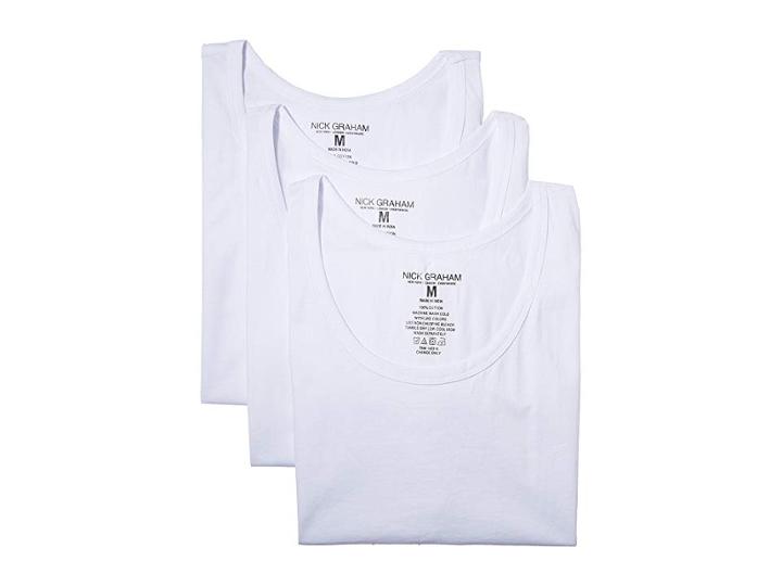 Nick Graham 3-pack Tank Top (white) Men's Underwear