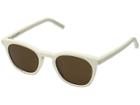 Saint Laurent Sl 28 F (ivory/ivory/brown) Fashion Sunglasses
