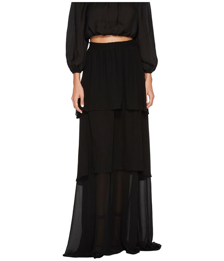 Show Me Your Mumu Karla Convertible Skirt Dress (black Chiffon) Women's Dress