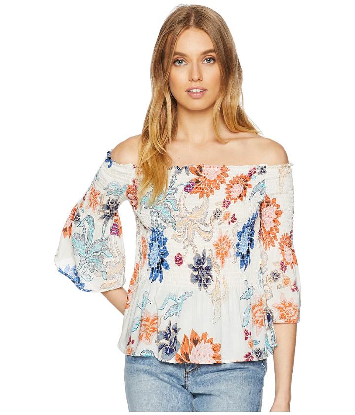 Minkpink Zion Smocked Top (multi) Women's Clothing