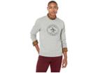 Original Penguin Long Sleeve Stamp Logo French Terry Crew (rain Heather) Men's Sweatshirt