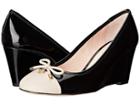 Kate Spade New York Kacey (black Patent/shale Nappa) Women's Shoes