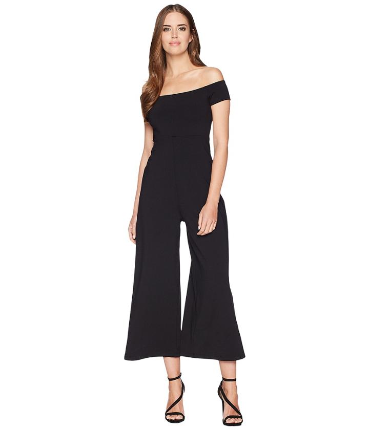 Susana Monaco Off Shoulder Jumpsuit (black) Women's Jumpsuit & Rompers One Piece