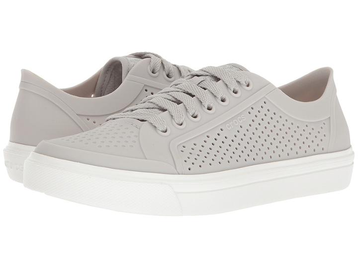 Crocs Citilane Roka Court (pearl White) Women's Lace Up Casual Shoes