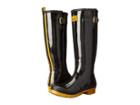 Joules Tall Field Welly (black Rubber 1) Women's Rain Boots