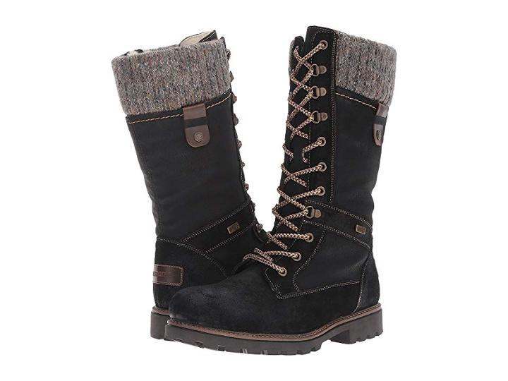 Rieker D7477 Santana 77 (schwarz/nero/kastanie) Women's  Boots