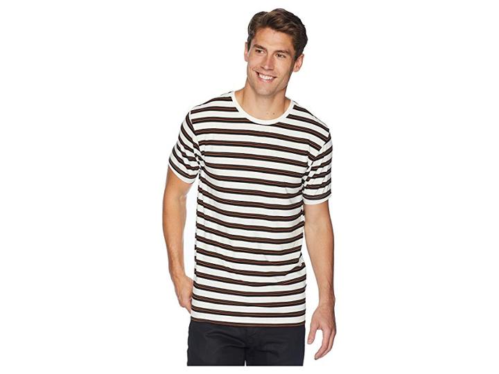 Publish Thien Striped Knit Shirt (infrared) Men's Clothing