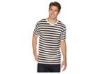 Publish Thien Striped Knit Shirt (infrared) Men's Clothing
