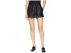 Blank Nyc Vegan Leather Belted Shorts In Dark Web (dark Web) Women's Shorts