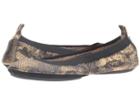 Yosi Samra Samara Python Lame (black) Women's Shoes