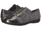 Soft Style Valda (dark Grey Paisley Faux Suede/dark Grey Pearlized Patent) Women's Shoes