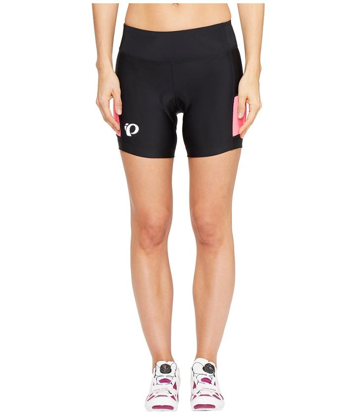 Pearl Izumi Escape Sugar Shorts (black/screaming Pink) Women's Shorts