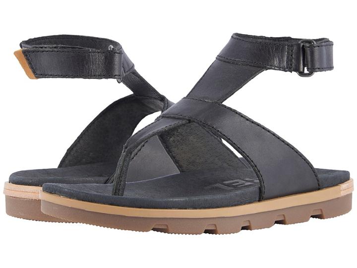 Sorel Torpeda Ankle Strap (black) Women's Shoes