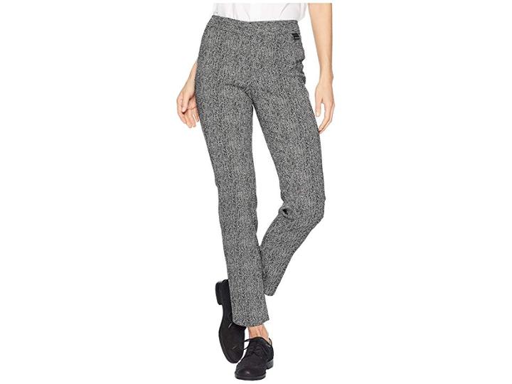 Calvin Klein Ankle Pants W/ Logo Bar (herringbone) Women's Casual Pants