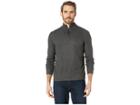 Kenneth Cole New York Comfort Knit Sweatshirt 1/4 Zip (charcoal Heather) Men's Sweater
