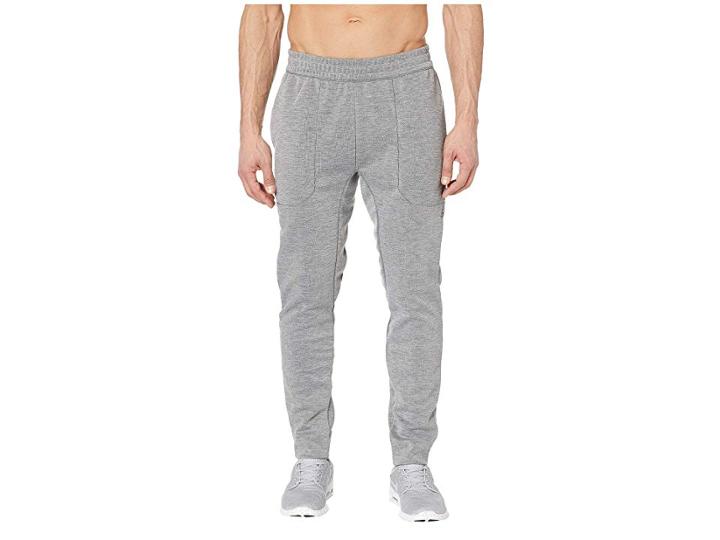 Reebok Workout Ready Melange Double Knit Pant (medium Grey Heather) Men's Shorts
