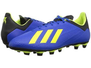 Adidas X 18.4 Fg (football Blue/solar Yellow/black) Men's Soccer Shoes