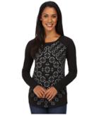 Aventura Clothing Zoe Long Sleeve Top (black) Women's Long Sleeve Pullover