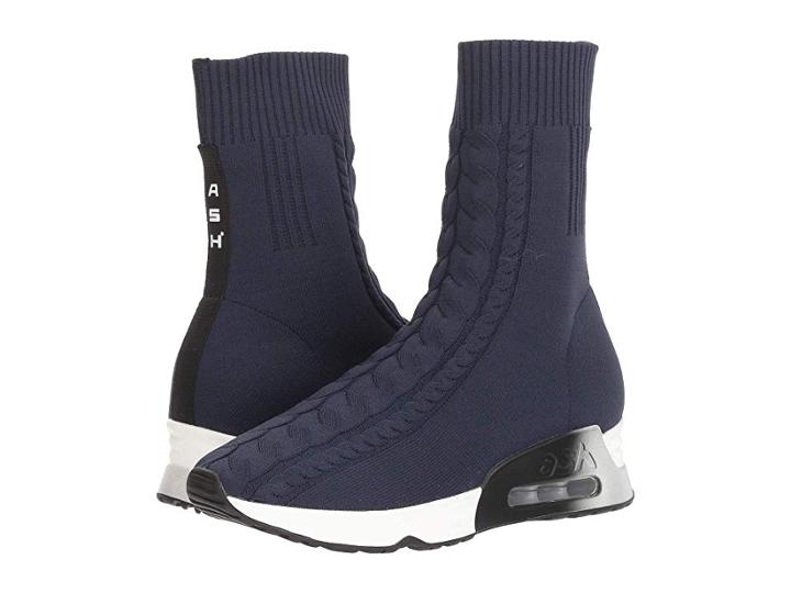 Ash Liv (knit Navy) Women's Boots