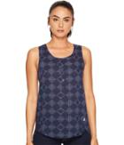 The North Face Touring Tank Top (cosmic Blue Diamond Print (prior Season)) Women's Sleeveless