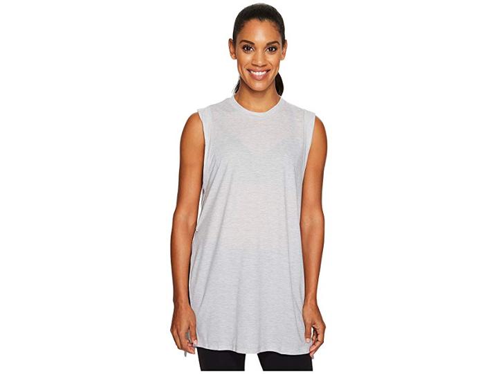 Under Armour Breathe Tunic Tank Top (true Gray Heather/tonal) Women's Sleeveless